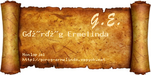 Görög Ermelinda névjegykártya